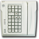 POS-клавіатура LPOS-032 зі зчитувачем магнітних карток та сірими кнопками