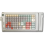 POS-клавиатура LPOS-128 с электромеханическим ключом и считывателем магнитных карт