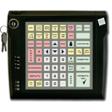 Программируемая защищенная клавиатура LPOS-064P с электромеханическим ключом (черная)
